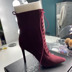 Pointed toe booties
